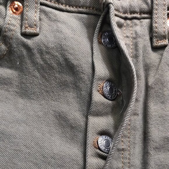 Re/Done Ultra High Rise Stove Pipe Washed Sage Jeans SIZE 25 NEW WITH TAGS - Picture 8 of 8